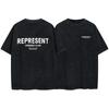 American Vintage High Street T-Shirt Cartoon Print Loose Fit Short Sleeve Men Women Teens