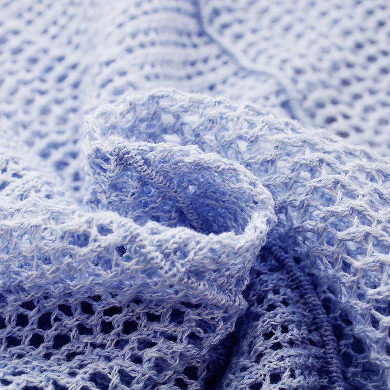 Cardigan Corto da Donna in Misto Lino con Lavorazione a Intreccio e Maniche Corte