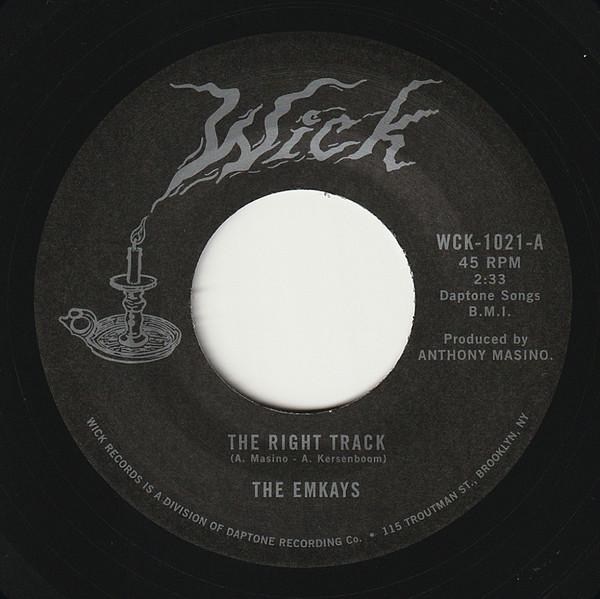 

7inch Record EMKAYS - Right Track/Make It True WCK1021 WICK 2024 US Rock