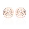 Elegant Geometric Asymmetrical Hollow Star Earrings - Stainless Steel Ear Studs for Versatile Fashion