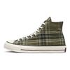 Converse Chuck 70 High Desert Tartan - Utility Unisex Sneakers Green Egret Black A03915C