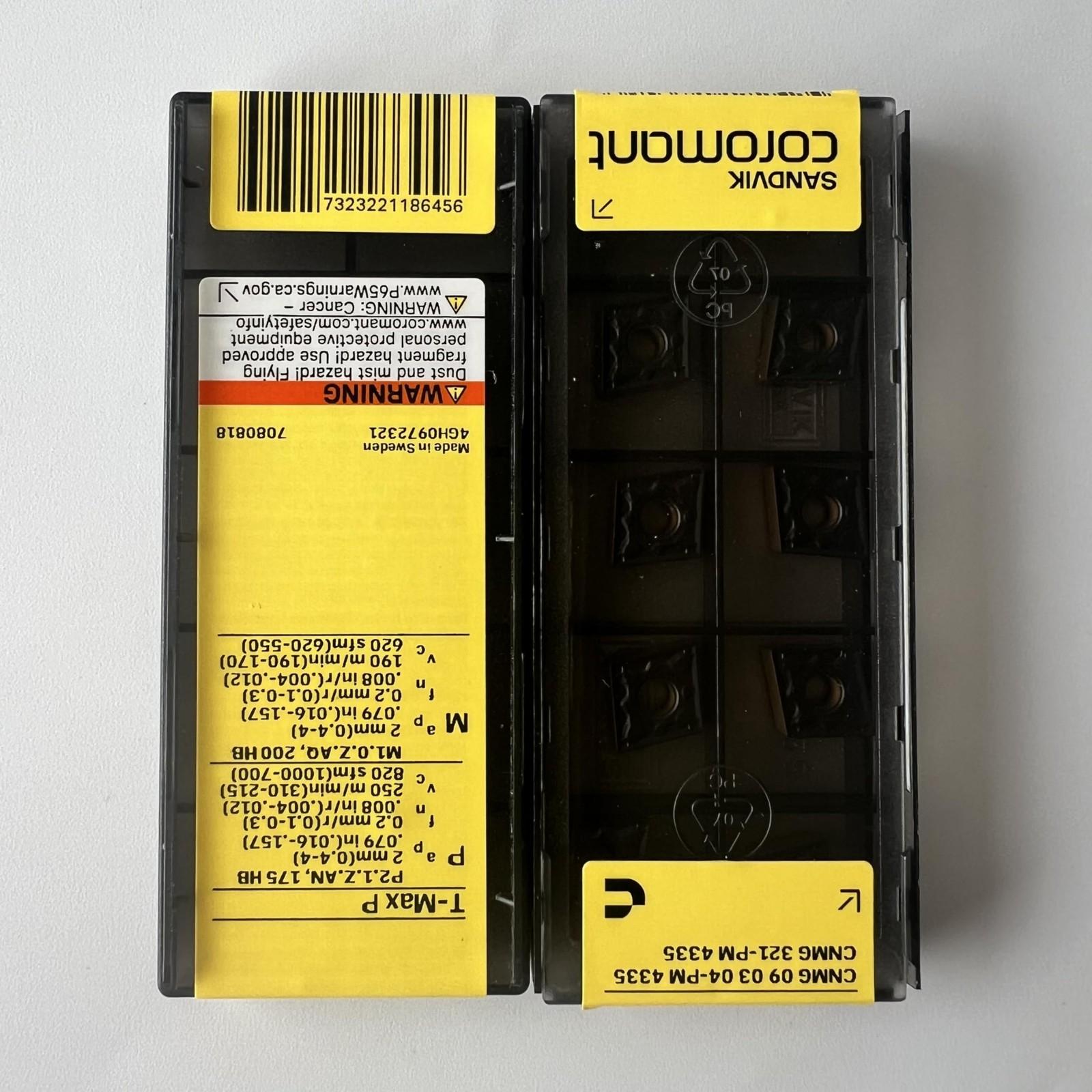 

SANDVIK / CNMG090304-PM 4335 / Original Swedish hard alloy blade 10 Pcs