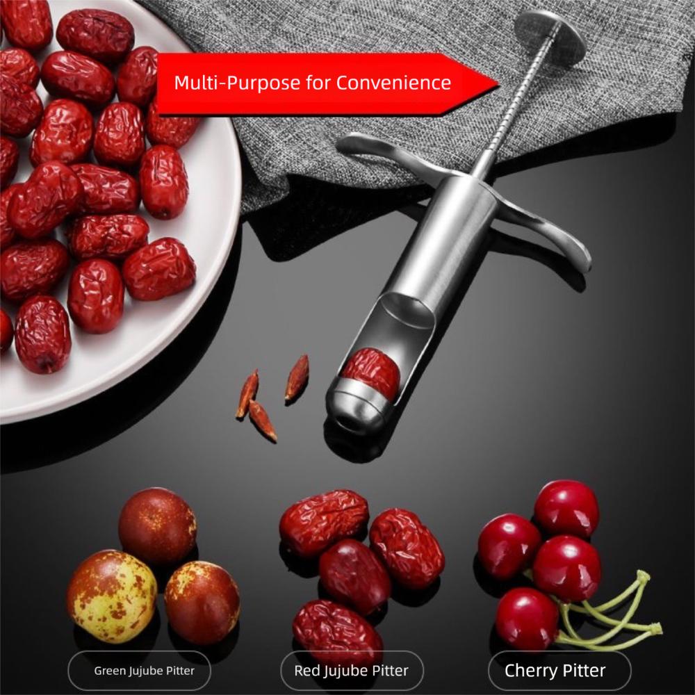 Steel Material Jujube Corer Red Dates Handheld Design Fruit Core Remover Multi-Function Deseed Function Jujube Pitter