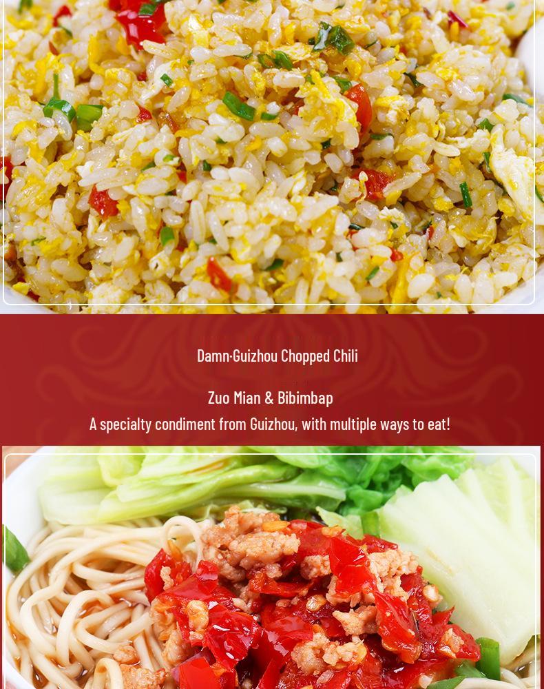 Guizhou Zunyi Earthen Jar Fermented Chili Sauce 570g - Handmade Sour Chili Fish Head Seasoning