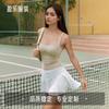 Womens Tennis Outfit Set Quick-Dry Supportive Racerback Skort Sports Wear Badminton Yoga Running