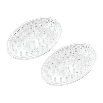 Clear Soap Holder Set of 2 Non-Slip Soap Saver Prevent Slipping Faster Drying Mold-Free Bar Soap Holder Bathroom Accessory