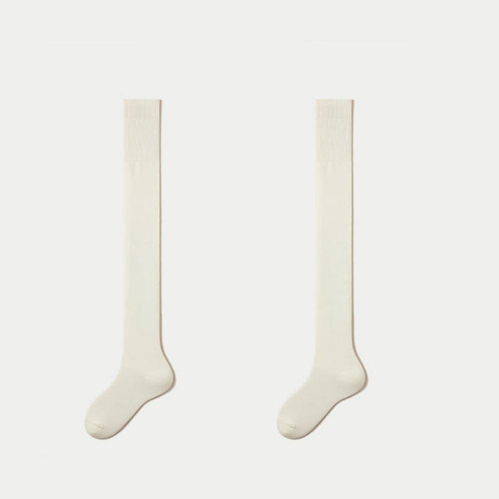 Überkniesocken Schlankmachende Oberschenkelhohe Strümpfe Elastische Lange Strümpfe Einfarbige Jk-Strümpfe Für Zuhause Winter Outdoor