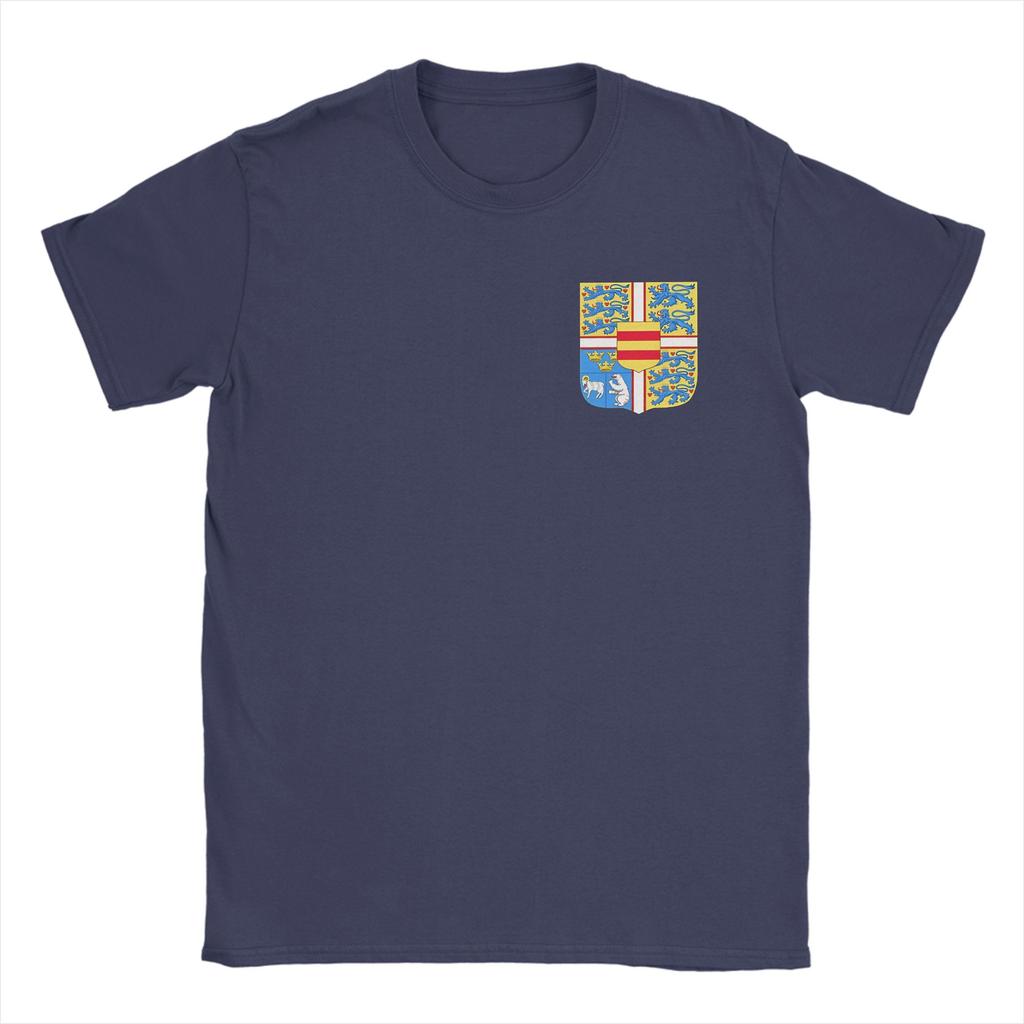 Kingdom of Denmark Coat of Arms T Shirt Summer Cotton TShirts For Men Trendy Cool Printed Tshirt Short Sleeve Y2K Basic Clothes