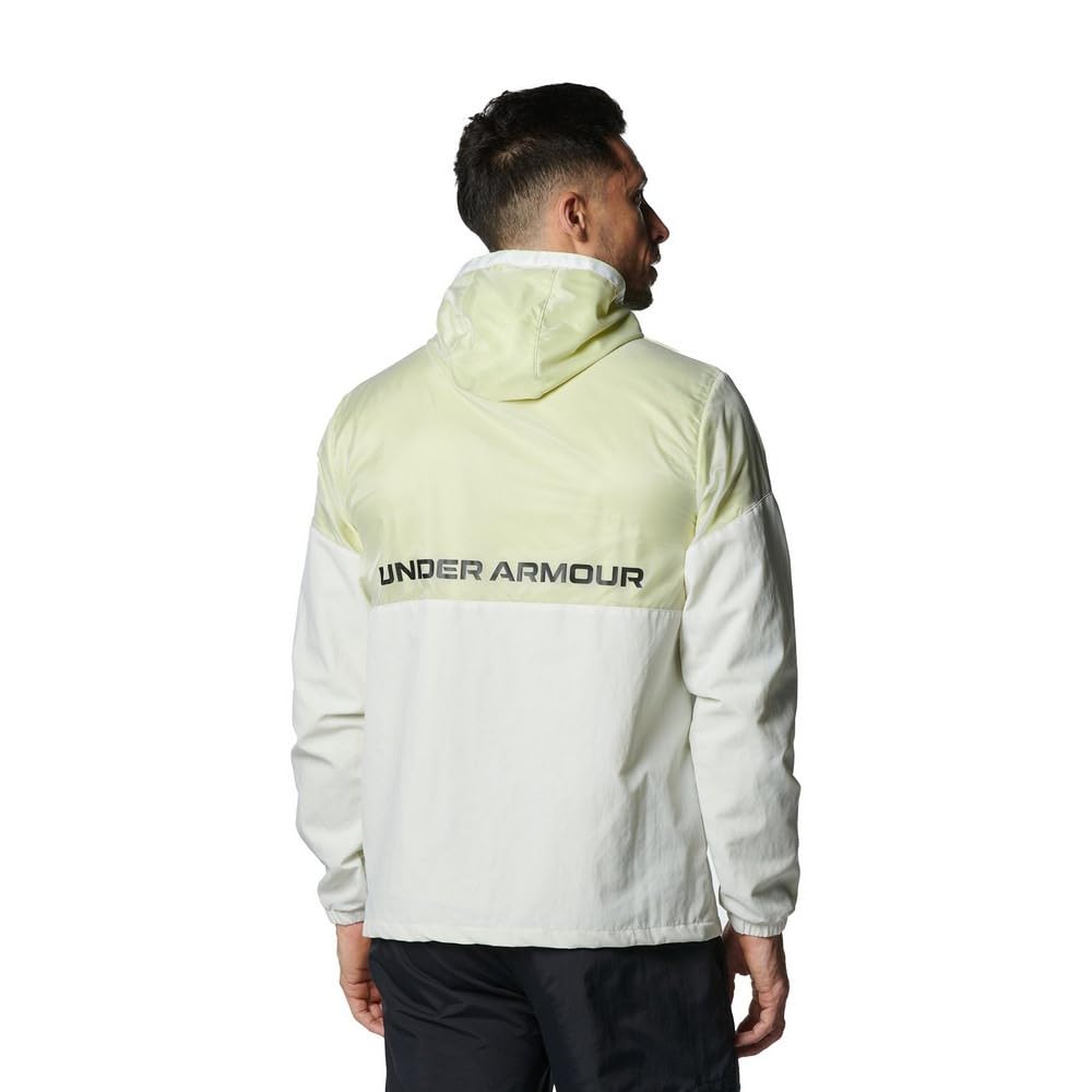 UA MESH LINED WOVEN JACKET White LG [Under Armour]