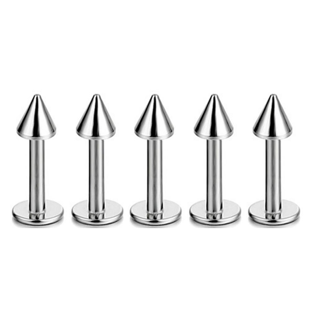 2/5/10Pcs Medical Stainless Steel Labret, Lip Piercing Jewelry Tragus Cartilage Ear Studs Earrings For Women / Men Trend