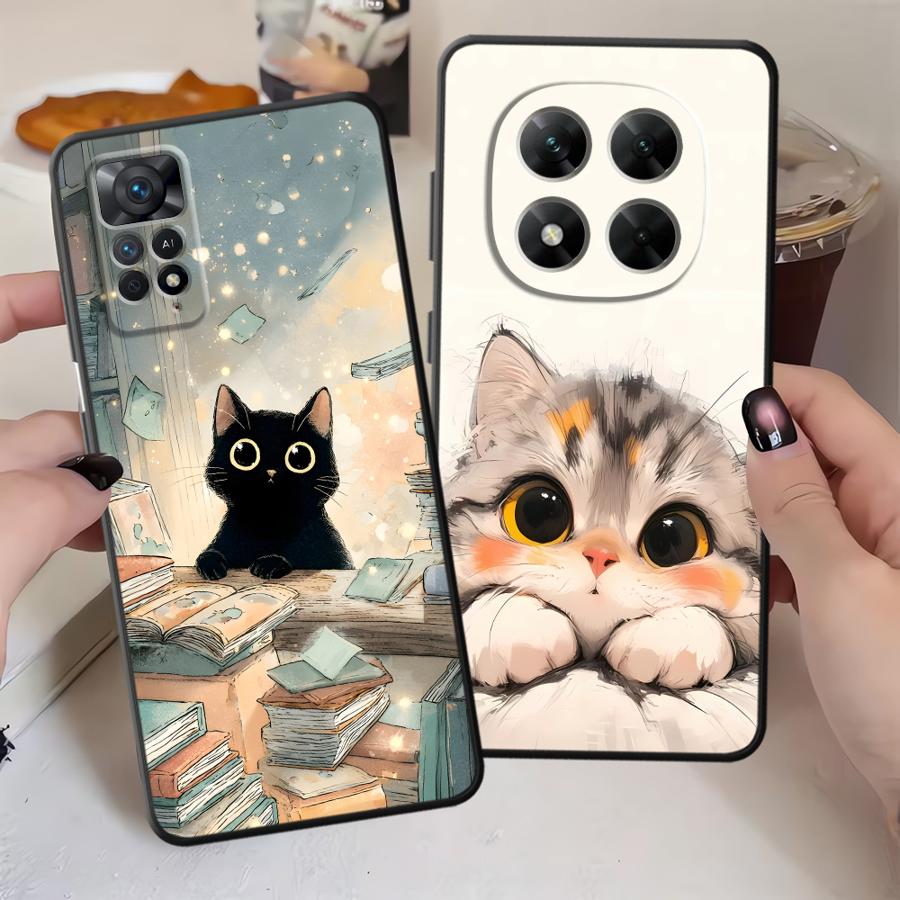 Phone Cover Case for Xiaomi Redmi Note 14 10 12C 13C 14C A3 13 Pro Plus A1 12 11 9 8 7 K80 A4 A5 A2 K40 A1 Cartoon Cat