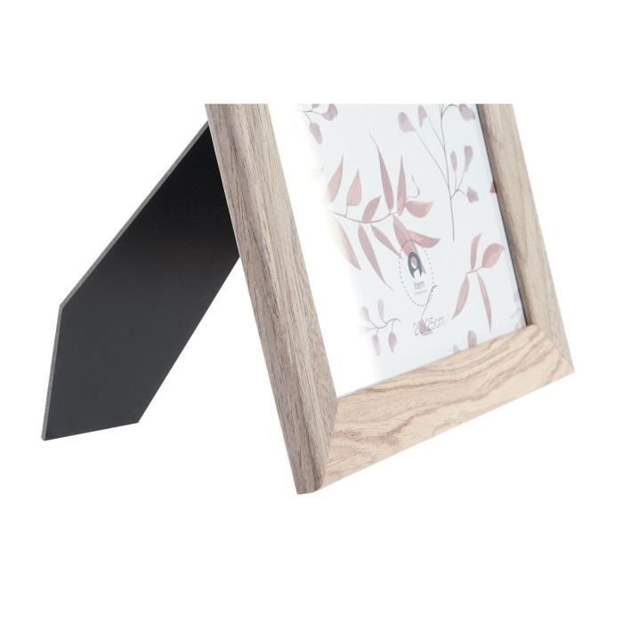 Cadre Photo - Marron - 25 X 1 X 30 Cm - Bois MDF - 2 Unités - Design Élégant