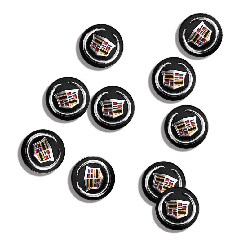 25mm Auto Sleutel Embleem Stickers Auto Bediening Sleutel Logo Accessoires Voor Cadillac Escalade CTS ATS SRX STS XT5 XT4 XT6 XTS CT4