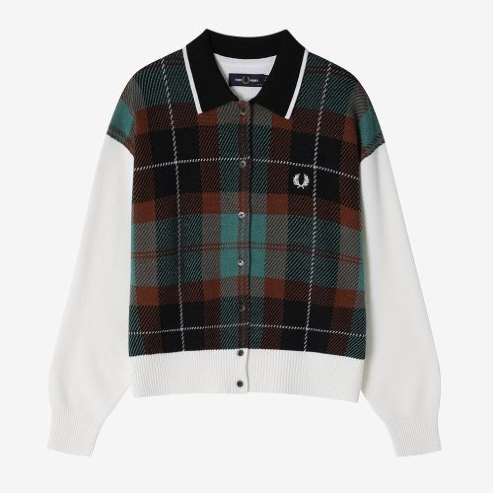 

Fred Perry [japan Collection] Jp Tartan Jacquard Cardigan J49 Afpf2337249 J49 S