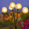 1PC Solar LED Dandelion Garden Lights 6 Head 2 Modes Lawn Lamp Landscape Lighting for Garden Lawn Yard Pathway Balcony Decor