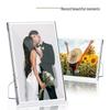 Cross-border Exclusive Acrylic Photo Frame - 6x7, 8x10 Inch Magnetic Stand Desktop Display