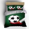Soccer ball and cleat kicking a ball Print Bedding Set 1Duvet Cover 2Pillowcases for Adult and Children Luxury Gift Full Size