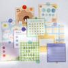 6 Blatt Bunte Kreispunkt DIY Beschreibbare Aufkleber Morandi Farbe Runde Punktaufkleber Für Kunst DIY Basteln Album Journal Planer