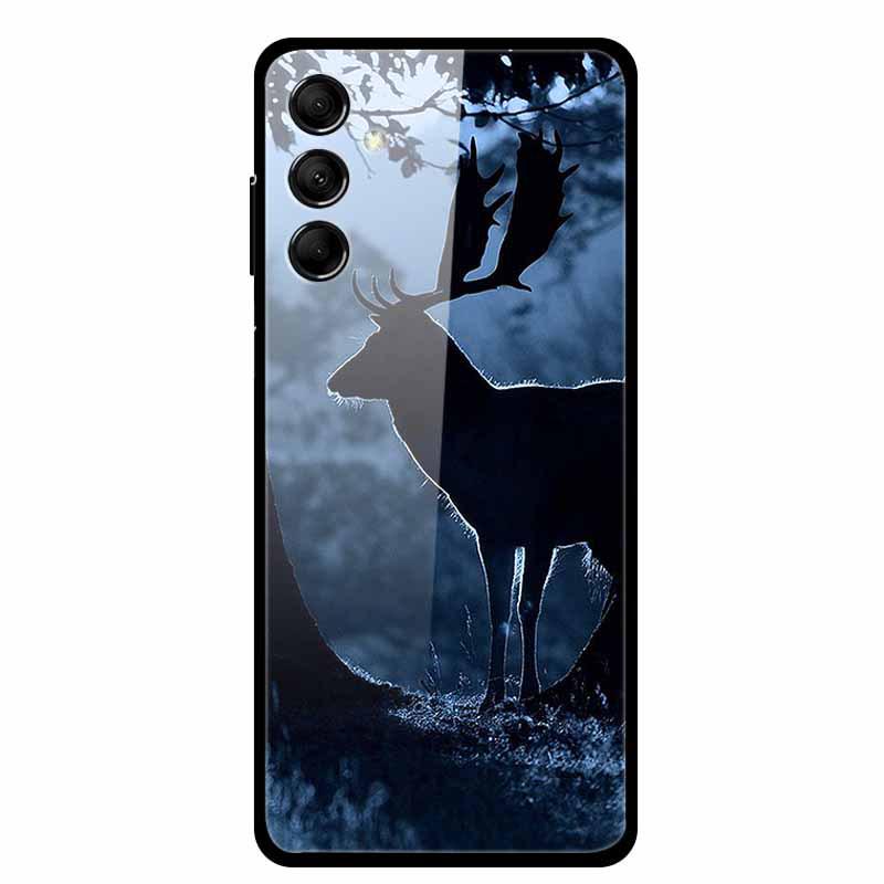 Kreative Landschaft Tierkunst Gehärtetes Glas Hülle für Samsung M14 5G
