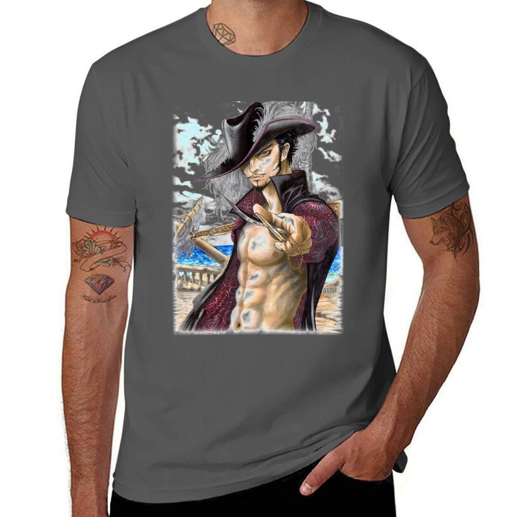 Dracule Mihawk Tshirt Aesthetic clothing graphics sublime Short sleeve tee mens graphic tshirts anime