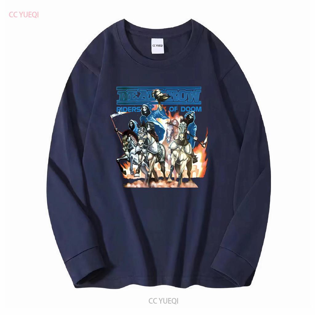 Vtg Deathrow Band Heavy Cotton Black All Size T Shirt MM685 long sleeves vintage Washed designer clothes fashion graphic