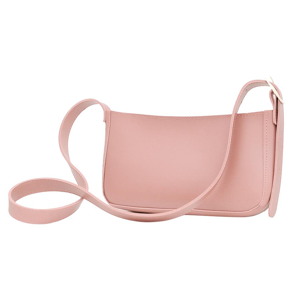 Buy Casual PU Leather Crossbody Bag Women Solid Small Shoulder Handbag