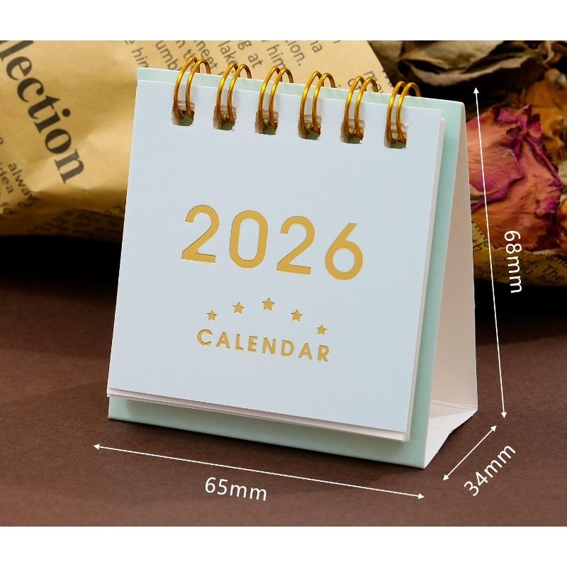 Small Desk Calendar 2026 Standing Flip Weekly Calendar Creative Coil Calendar Planner For Daily Schedule Planning