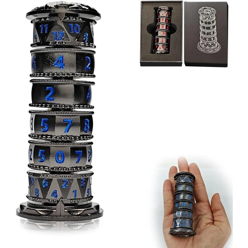 Dragonstone Keep Roulette Dice Spinner для набора игральных костей DND, набор игральных костей Dragon Metallic D&D 7 в 1, настольная ролевая игра в подарок style 1