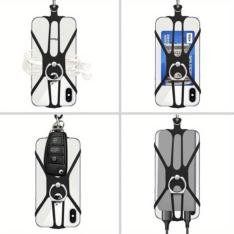 Universal-Lanyard für Telefon, Silikon, Sport-Telefongurt, Handy-Lanyards, Ringhalter, Hülle, Hals, Hängeseil, Schlinge