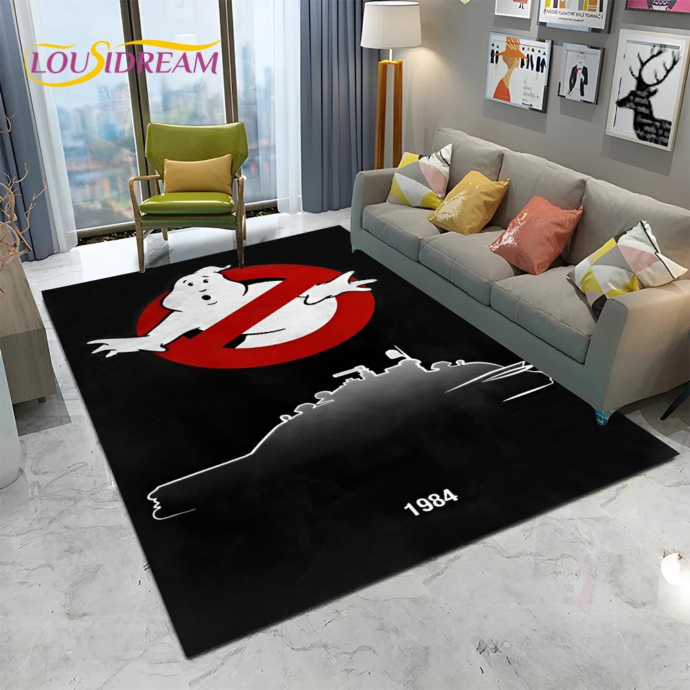 Horror Movie G-Ghostbusters Cartoon Carpet Rug for Home Living Room Bedroom Sofa Doormat Decor,Kid  Area Rug Non-slip Floor Mat