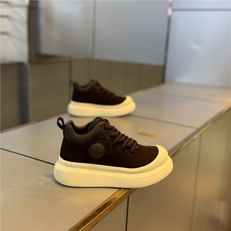 Lace-up platform popular trendy shoes velvet cotton shoes autumn and winter new retro cds