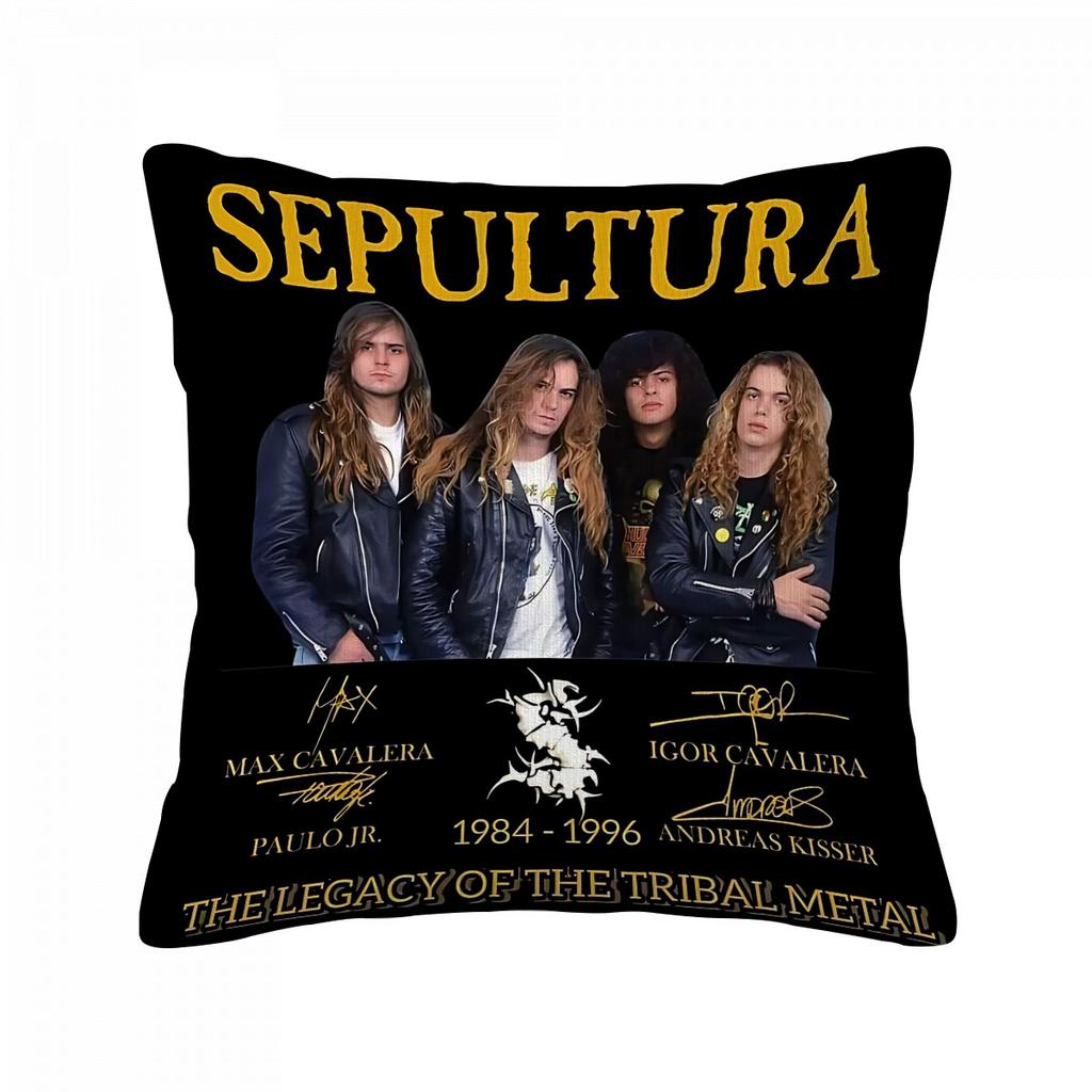S-Sepulturas Heavy Rock Band Pillowcase Decorative Cushion Covers For Living Room Cushions Personalized Gifts Cover Pillow Anime