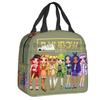 Rainbow High Insulated Lunch Bag for Outdoor Picnic Cartoon Anime Tv Portable Thermal Cooler Lunch Box Women Kids