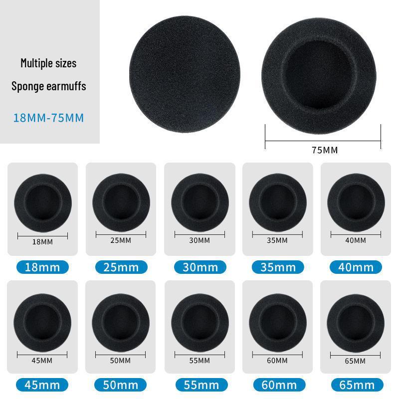 Philips/Logitech Ear-Hanging Sponge Cover: 2.5-7.5cm Universal Double Cotton