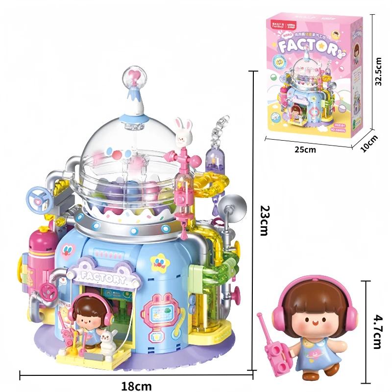 

Fermi Box Meat Sauce Capsule Bearing Machine Twisting Egg Machine Building Blocks Girl Gift Children s Toy Building Blocks no box