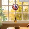 1pc 2D Flat Wildflower Stained Glass Suncatcher, 6.3/7.87 Inch Flower Buttery Stained Glass Suncatcher, Window Hanging, Home, Garden Windocw Decor