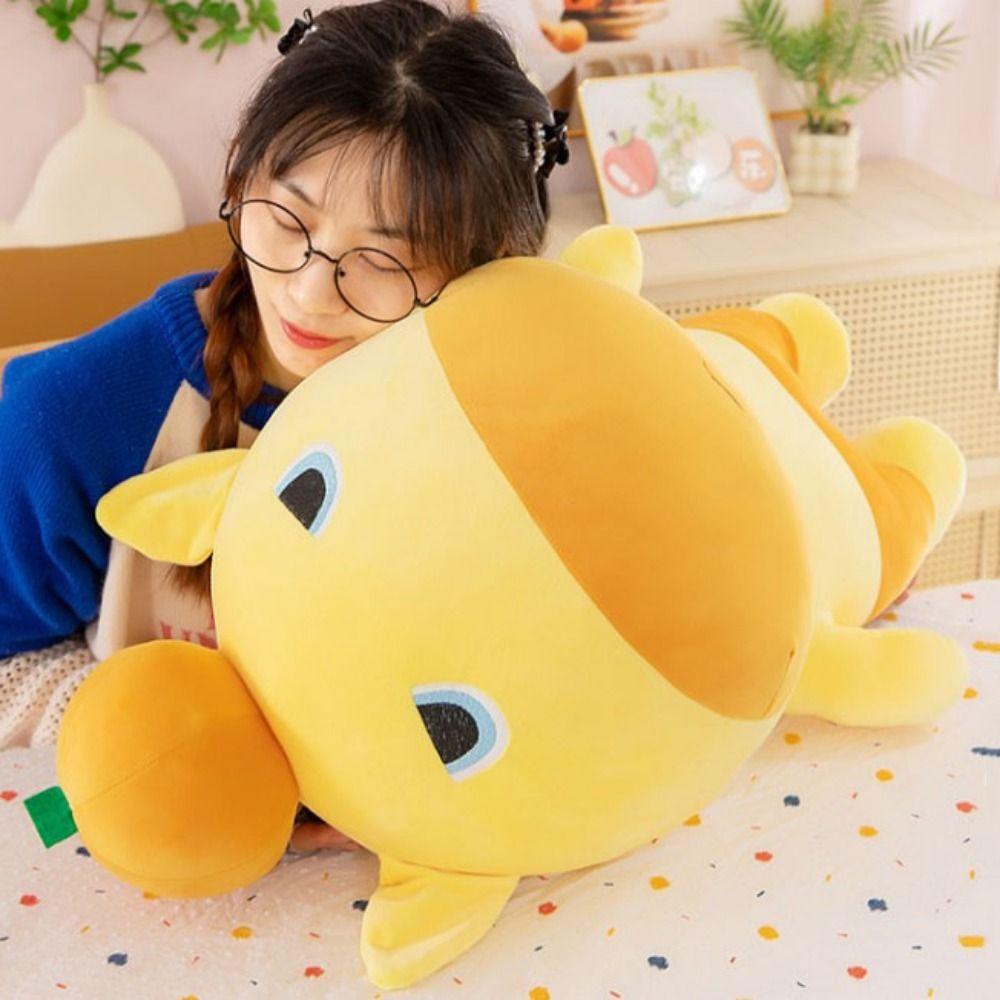 Persimmon Water Dolphin Doll Capybara Stuffed Dolphin Doll Fluffy Dolphin Doll Plush Toy Kids Toy