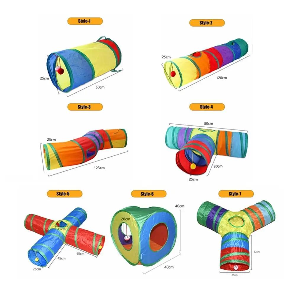 Durable Gerbil Rat Small Bell Play Tunnel Hamster House Tunnel Pet Supplies Cat Tunnel Tube