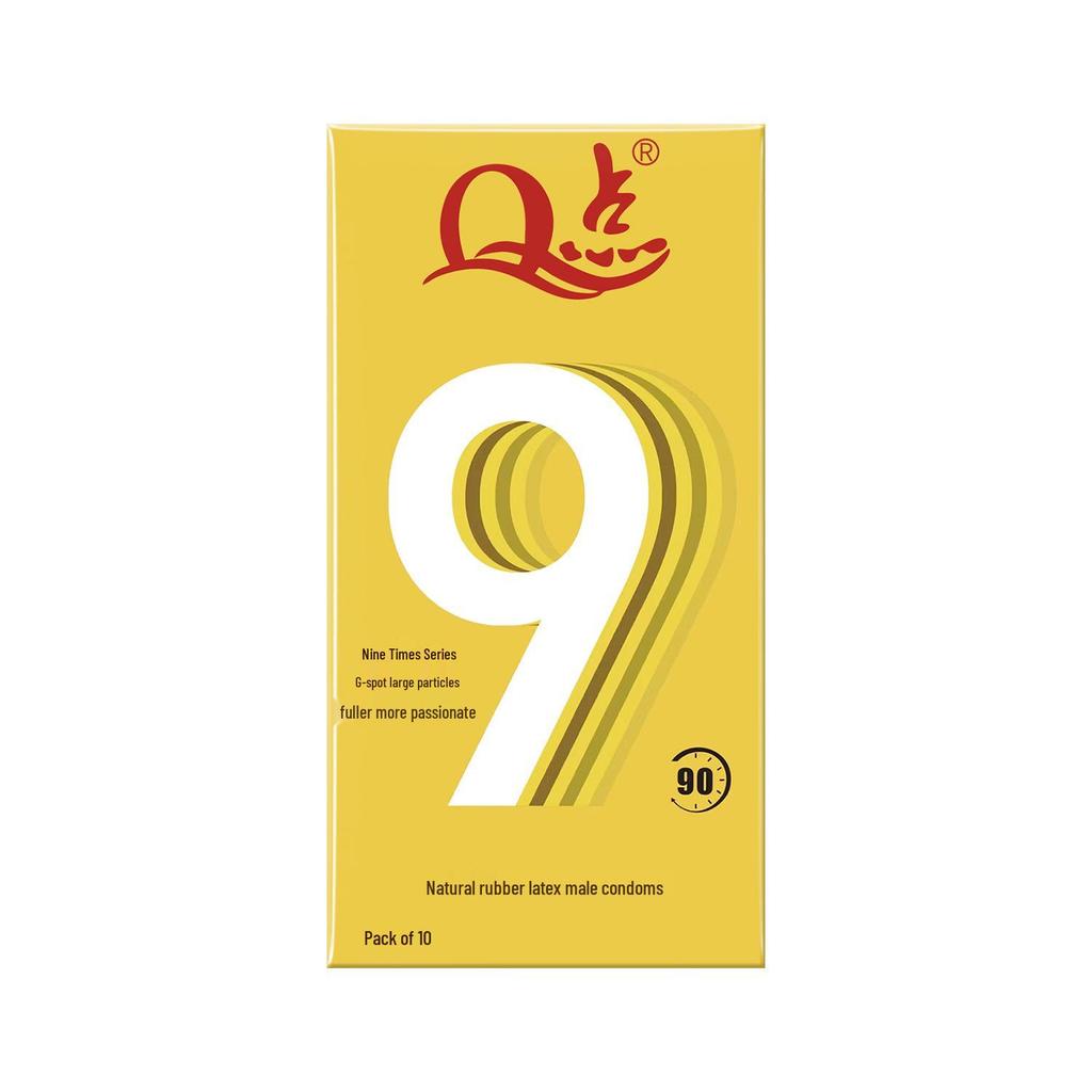 Q Point Thickened Desensitizing Condoms for Long-lasting, Soothing Safe Sex for Couples.