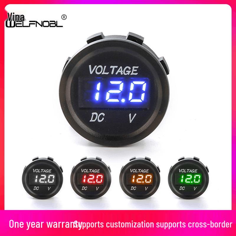 

LED Digital Car & Motorcycle Voltmeter Tester 5-48V Blue LED