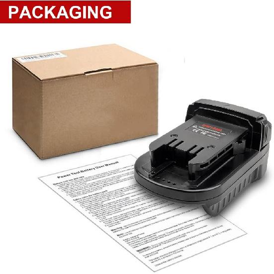 Adapter for DeWalt to Milwaukee Battery, Adapter for DeWalt 20V Lithium Batte ry Convert to for Milwaukee 18V M18 Battery for Mil-Waukee M18 Cordless