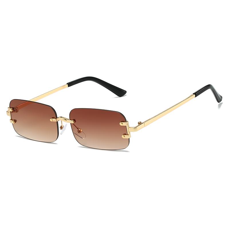 Retro Rimless Sunglasses Women Fashion Brand Sun Glasses Men Vintage Luxury Driving Sunglasses Outdoor Lady UV400 Eyewear