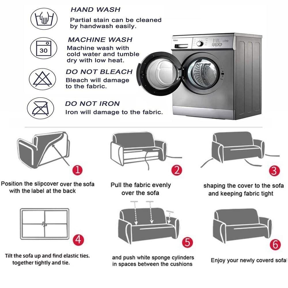 Large Size Armchair Protector Thick Material Cushion Slipcovers Sofa Seat Cover  for Living Room