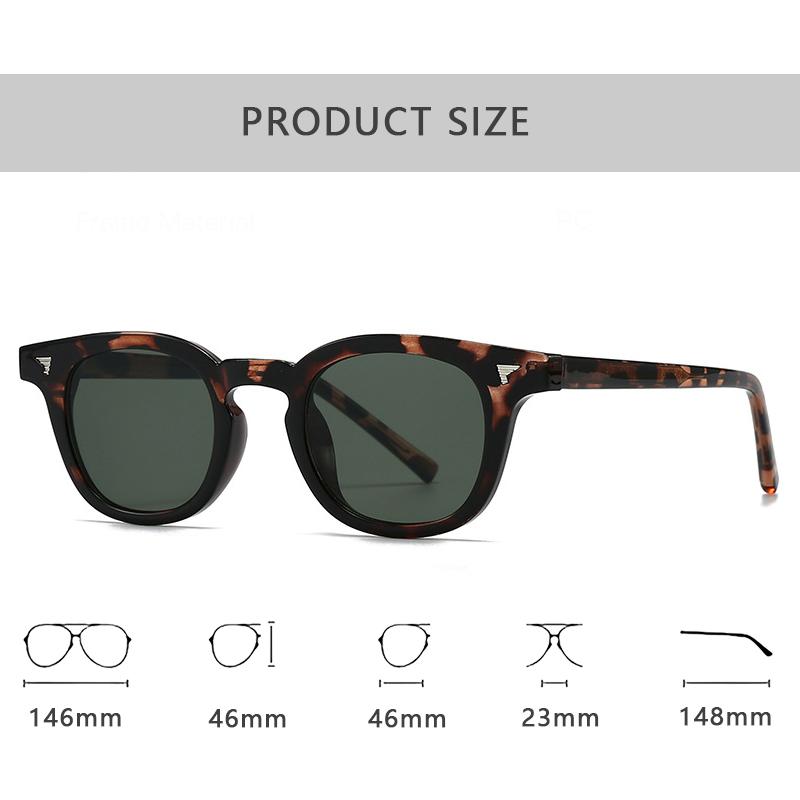 New Fashion Brand Luxury Designer Sunglasses Men Women Round Letter Elegant Vintage Shades Glasses Trendy Travel Sunglasses