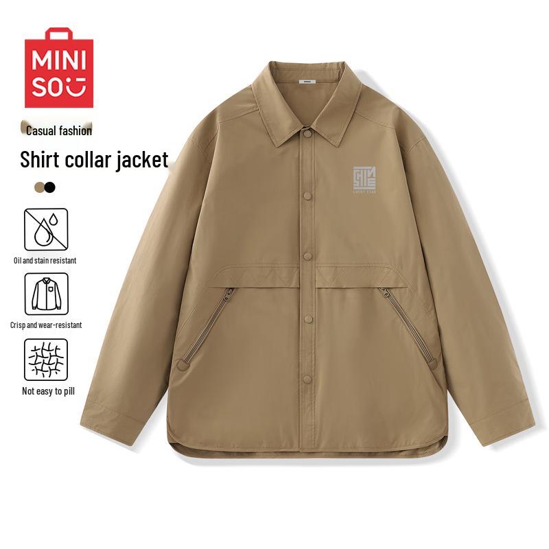 

MINISO Men s Casual Loose Lapel Jacket 3XL