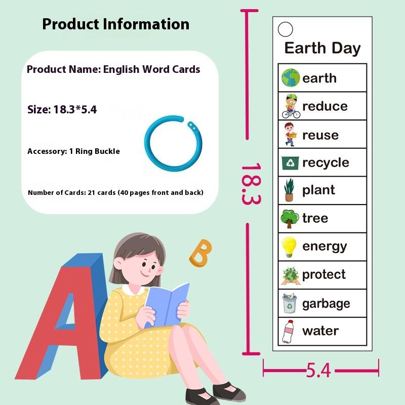 1 Set Sight Words Vocabulary Building Autism Learning Montessori Toys English Writing Words Lists Cards Esl Teaching Materials