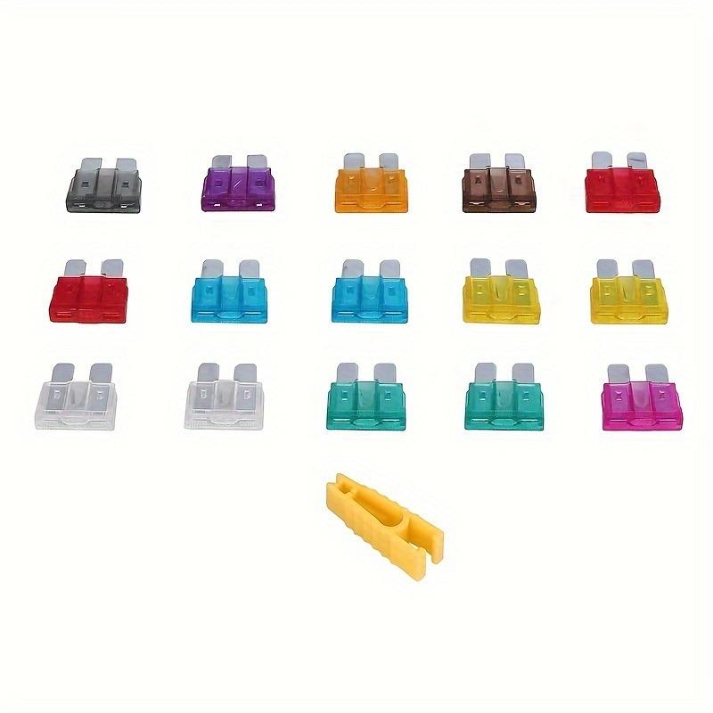 "Universal Fit" 140-Piece Automotive Fuse Kit - Assorted 2A–40A Fuses with Clip, Aluminum Alloy for Cars & Trucks