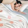 UOSU Floral Ice Silk Cooling Summer Quilt