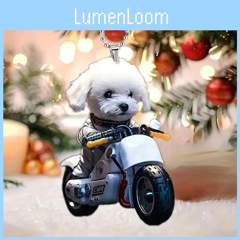 Automotive Acrylic Decor 2d Car Mirror Hanger Christmas Tree Style Style Vehicle