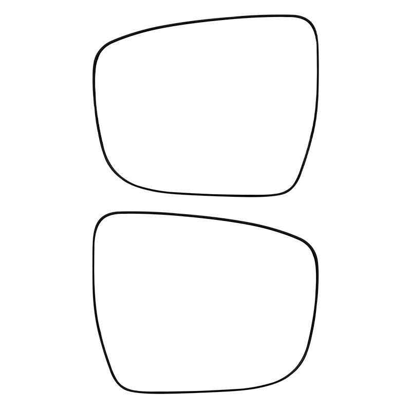 Rearview Mirror Glass for Nissan Qashqai (2016-2021) - Non-Heated Defogging